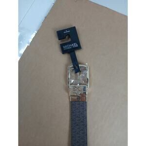 NWT Michael Kors Women’s Slim Brown Belt with Gold Buckle